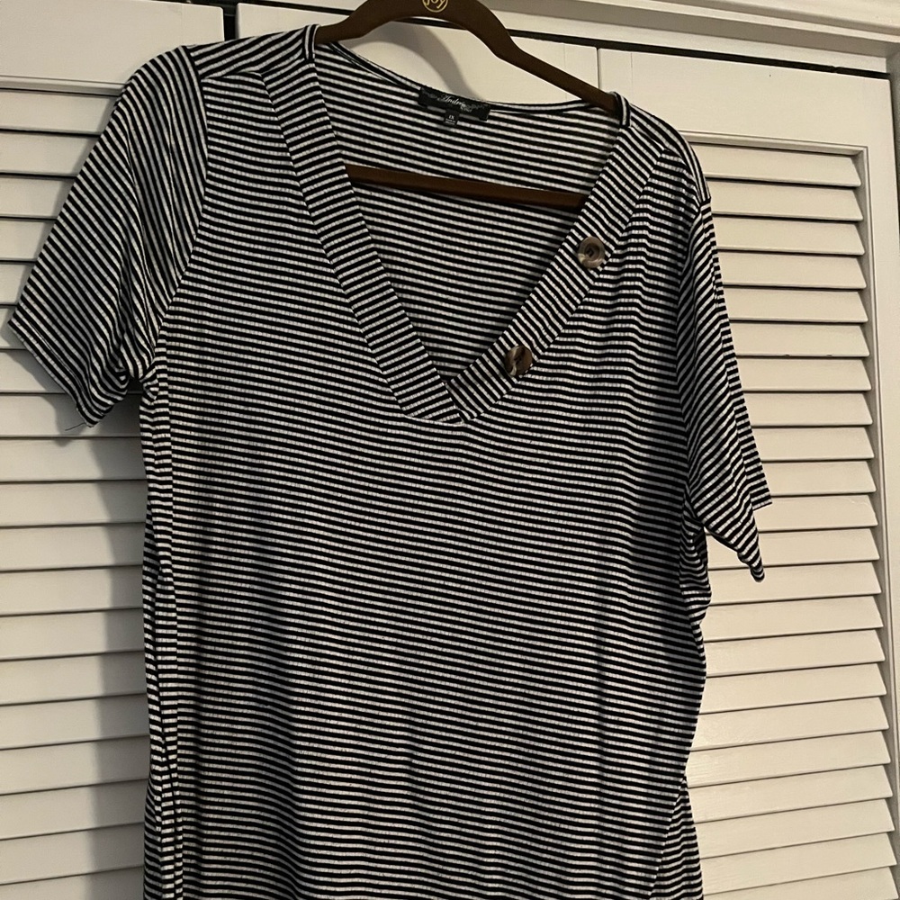 Striped top in 1x